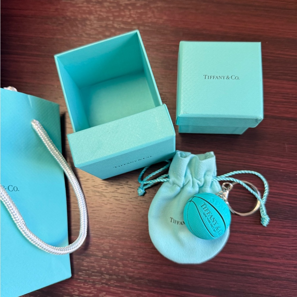 Tiffany & Co. Blue Keychain with Box